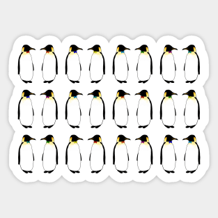 Fancy penguins in bowties Sticker